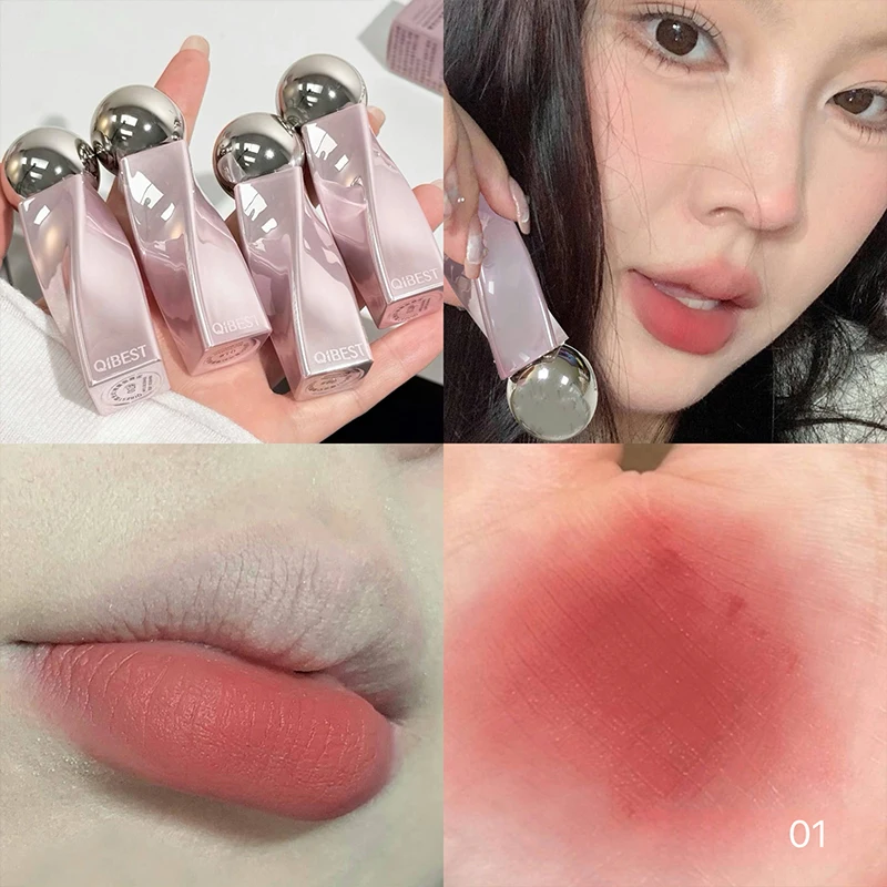 Matte Velvet Lip Tint Long Lasting - QIBEST Mat Kadife Dudak Parlatıcısı Su