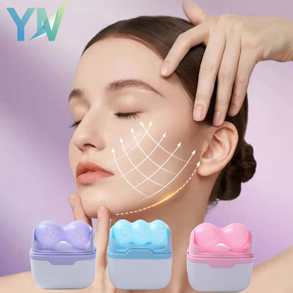 Face Ice Roller Puffiness - Yüz Soğutma Terapisi için Çift Başlı