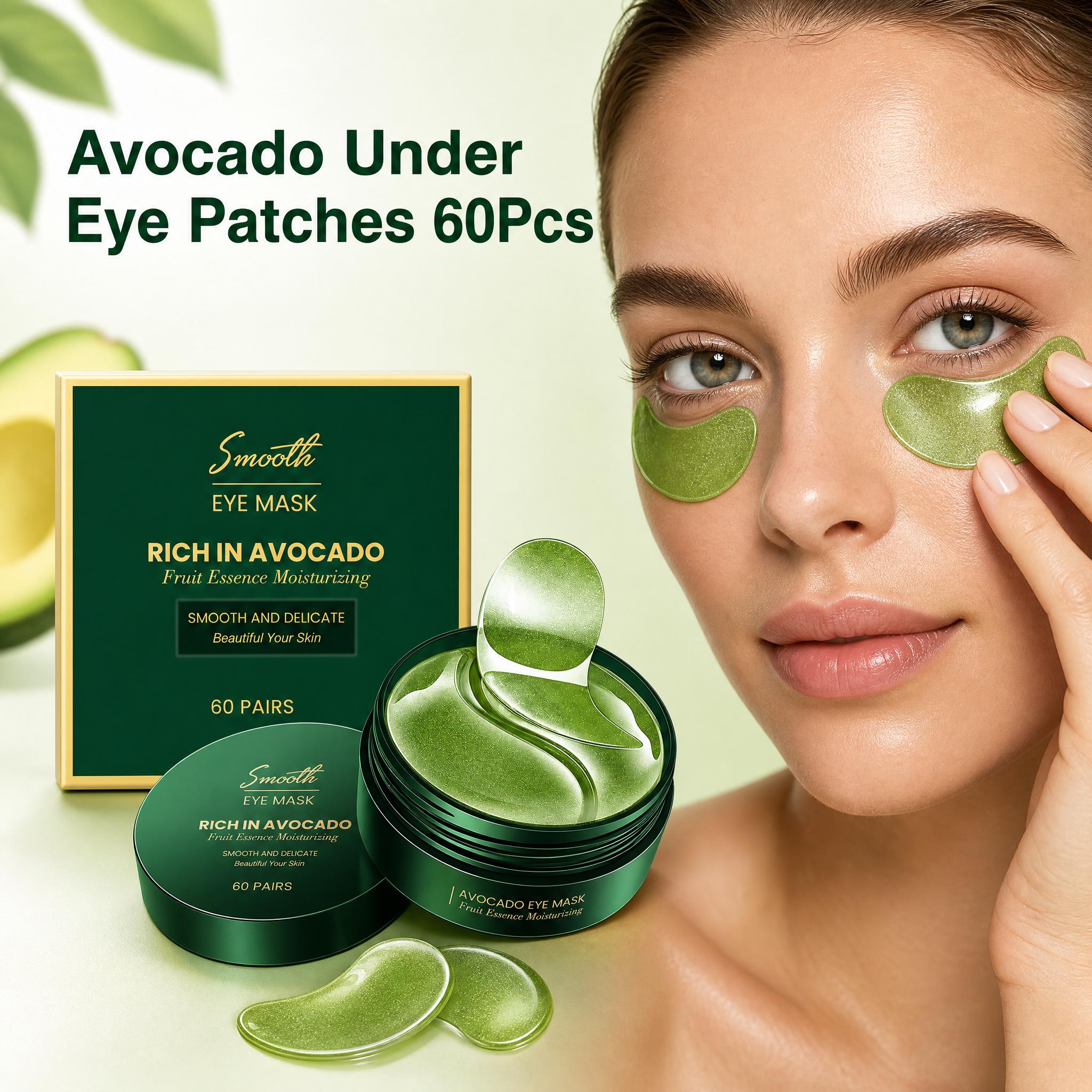 Collagen Under Eye Patches - 60 adet Avokado Kolajenli Göz Maskesi,