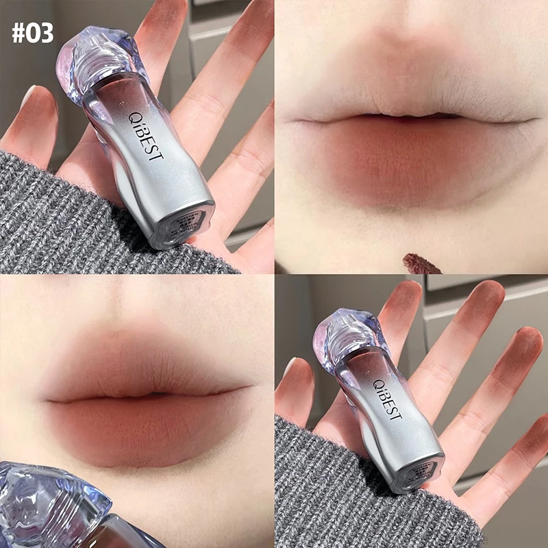 Matte Velvet Lip Tint Long Lasting - QIBEST Mat Kadife Sıvı Ruj Doğal