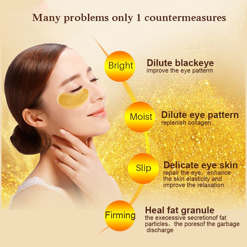 10/20 adet Altın Kristal Kolla - Collagen Under Eye Patches incelemesi ve fiyatı
